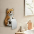 thumbnail image 5 of 3D Cat Paper Holder, Animal Toilet Roll Holder, Funny Wall Mount Toilet Paper Holders, Lifelike Cats Resin Sculpture Bathroom Decor for Cats Lovers, 5 of 7