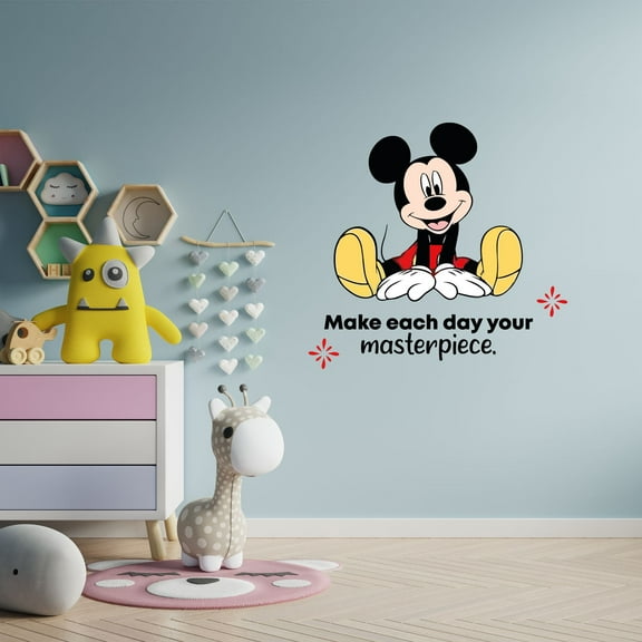 Masterpiece Life Quote Cartoon Quotes Decors Wall Sticker Art Design Decal for Girls Boys Kids Room Bedroom Nursery Kindergarten Home Decor Stickers Wall Art Vinyl Decoration (30x30 inch)