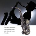 thumbnail image 3 of Saxofón Alto en Mi bemol AS-140AB de Muslady, acabado verde antiguo, tipo 802, incluye estuche, boquilla, cepillo de limpieza, paño, guantes y correa, ideal para músicos profesionales y aficionados., 3 of 6