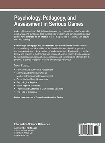 Psychology, Pedagogy, and Assessment in Serious Games, (Hardcover)