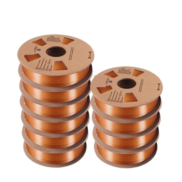 Filament de Soie pour Imprimante 3D, 1,75 mm 10 Rouleaux Matériaux d'Impression 3D pour Imprimante 3D et Stylo 3D, Expérience d'Impression Plus Fluide