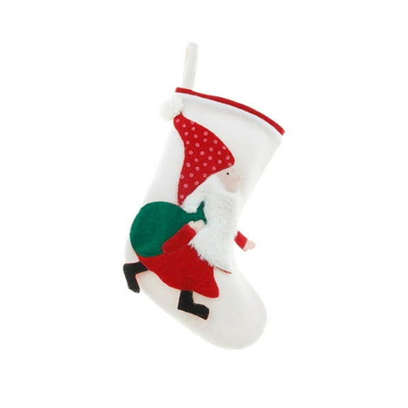 Bouanq Christmas Socks Gift Bags Christmas Decorations Ornaments Christmas Santa Claus Snowman Socks Candy Bag, Christmas Tree Decoration for Party Supplies and Wedding