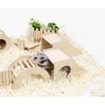 thumbnail image 6 of 1 Pack Hermit Crab Hideout with Ramp,Hermit Crab Hiding Place,Wooden Hermit Crab Climibing Toys,Aquarium Tank Accessory,Small Animals Tank or Cage Accessories (Beige), 6 of 7