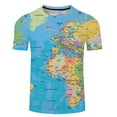 thumbnail image 3 of Patlollav Men Short Sleeve Print Color Fashion Casual T-Shirt Tops Blouse, 3 of 4