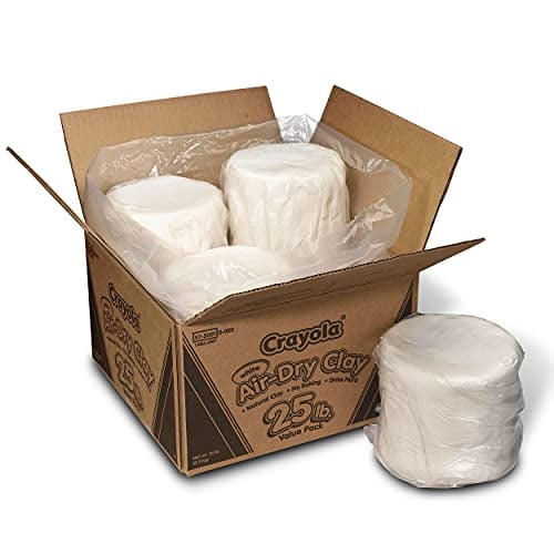 Clay Crayola White Air Dry 11,34 kg para niños mayores de 4 años