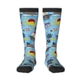thumbnail image 2 of Picia Women Crew Soft Moisture-wicking Socks Pirate Marine Animals Pattern Design Cotton Socks, One Size fit All, 2 of 9