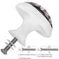 thumbnail image 2 of 4 Pcs Flamingo Knobs for Kitchen Cabinet Cupboard Dresser Bookcase Drawer Pulls Handles Round Home Decor, 2 of 5