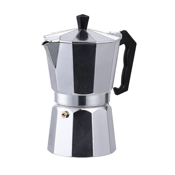 Mohdy Italian-Style Aluminum Moka Pot (6 Cups,300Ml Each)Coffee Maker Pot for Classic Italian and Cuban Café Brewing Cafetera One Cup Silver,Easy to Clean,Perfect for Espresso Strong Coffee Lovers