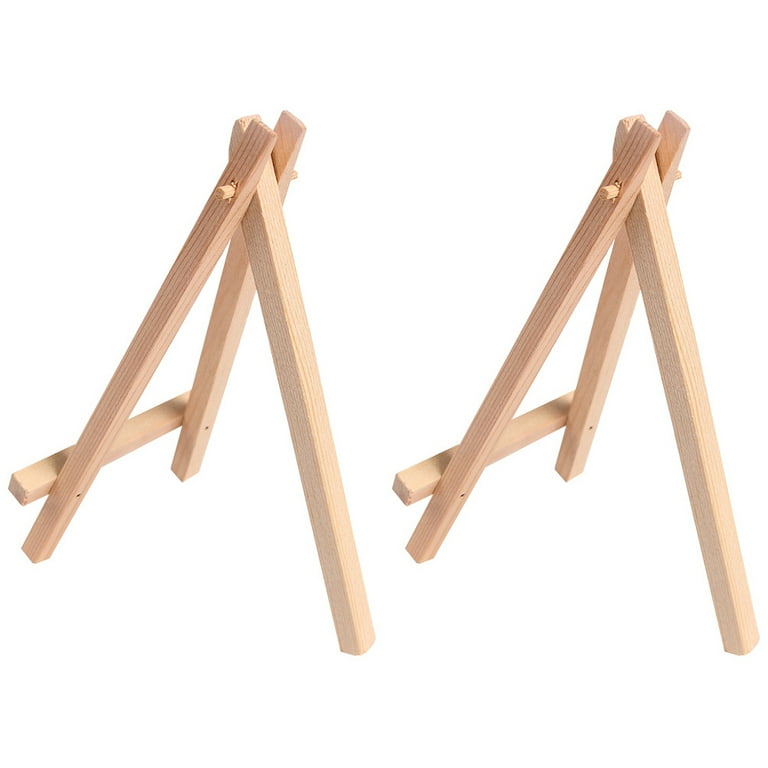 2PCS wooden tripod display easel stand Tabletop Easel Stand Display Kids  Art
