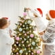 thumbnail image 4 of 72 Bolas de Terciopelo Flocado para Adornos de Árbol de Navidad | Adornos Colgantes Navideños de Plástico | Cuerda con Hebilla de Metal Fácil de Colgar | Decoración Festiva Duradera y Resistente a La, 4 of 6