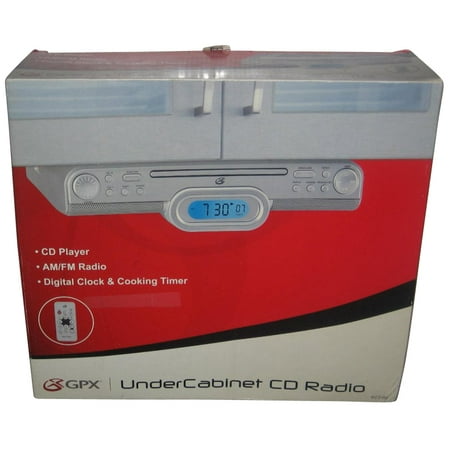 Gpx Undercabinet Cd Radio W Digital Clock Cooking Timer