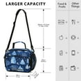 thumbnail image 3 of 6L Leakproof Lunch Tote with Thermal Lining Lunch Bag Picnic Cooler Bag Watercolor Winter Trees Pattern, 3 of 9