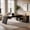 Dark Rustic Brown & Black, variant on Fnova 78.7 Inch L-Shaped Desk with Curved Storage Shelves and Cabinet for Home Office