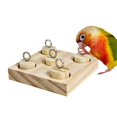 thumbnail image 4 of Birds Trick Tabletop Toys Educational Parrot Training Toys Intelligence Wooden Tabletop Toy Playground Activity Block Toy, 4 of 9