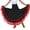 Red, variant on Women's Flamenco Dancing Skirt, Mesh Tiered Ruffle Maxi Skirt, 1PC, One Size