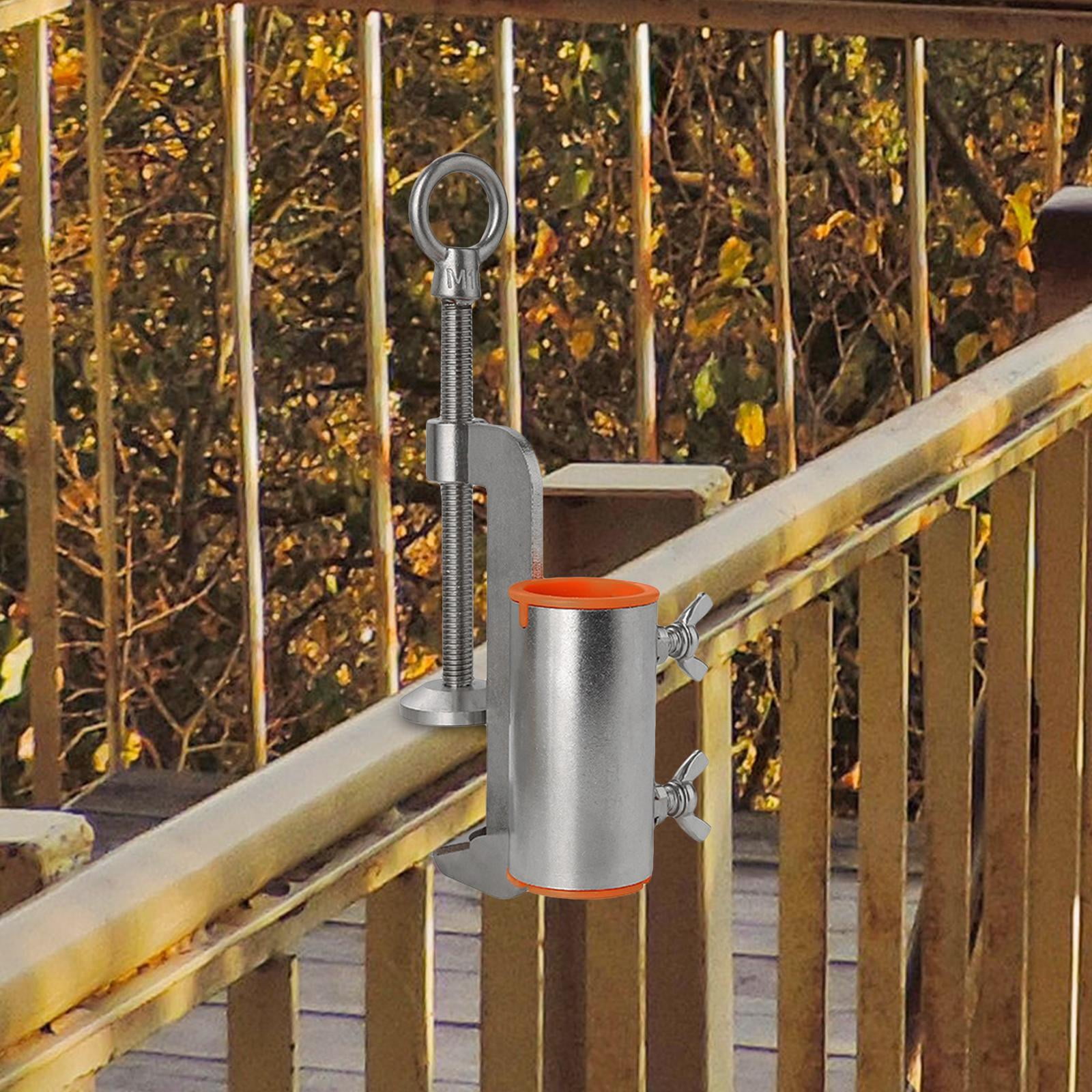 Miulika Umbrella Holder, Patio Umbrella Clamp Bracket, Beach Umbrella Clip Umbrella Stand for Fishing Chair Entryway, Deck, Bleachers Diameter 36mm