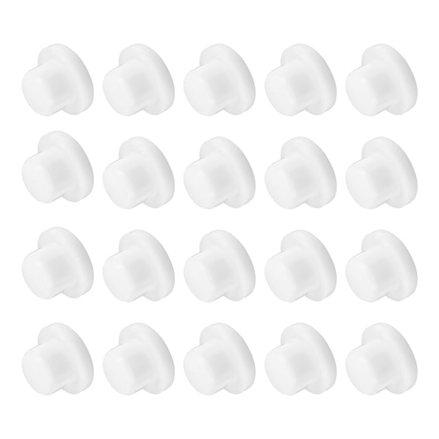 20 PCS Tapones de Silicona Reemplazo, Tapón Reutilizable de 3/5 pulgadas para Saleros, Tapón Sólido para Macetas y Tubos, Blanco