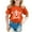 Orange, variant on WhouRiu Big Girls' T Shirts Short Sleeve Turtle Print Loose T Shirt Child Summer Fashion Tops Gray,Sizes 8-9
