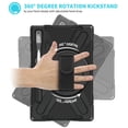 thumbnail image 3 of XYX Case for Lenovo Tab P11 Pro (2nd Gen) 2022 11.2 inch TB-138FC/TB-132FU with 360 Degree Rotating, Hand Strap, Shoulder Strap, Black, 3 of 7