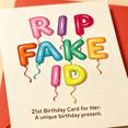 thumbnail image 7 of CCOCC 21St Birthday Cards Gifts for Him Her,Perfect 21 Year Old Birthday Decorations for Son Daughter,Rip Fake Id Card for Best Friend, 7 of 7