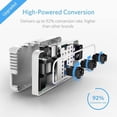 thumbnail image 3 of ISELECTOR Universal Travel Adapter 220V to 110V Voltage Converter with 6A 4-Port USB Charging and UK/AU/US/EU Worldwide Plug Adapter, 3 of 8