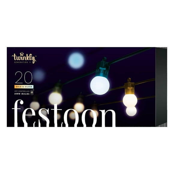 Kit de inicio Twinkly de Festoon Lights, segunda generación, controlado por la aplicación