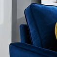 thumbnail image 4 of Modern Velvet Fabric Sofa 71" Bule, 4 of 9