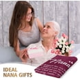 thumbnail image 2 of Nana Gifts, Nana Blanket with Flowers & Letter Print, Nana Birthday Gifts, Gifts for Nana from Grandkids on Grandparents Day, Soft Throw Blankets 50" x 60", 2 of 6