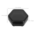 thumbnail image 2 of MUSEYA 3Pcs Travel Pill Container Black Plastic Pocket Pill Container Daily Use For Adults, 2 of 8