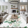 thumbnail image 4 of Spring Branch Washable Living Room Rugs 6'x9', Green Leaf Gradient Berry Plant Watercolor Low Pile Throw Large Area Rug Non-Slip Sturdy Edge Binding Carpet for Dining Room Kitchen Office, 4 of 9