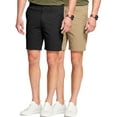 thumbnail image 2 of Ma Croix Mens 2- Pack Stretchy Chino Cotton Fabric Dual Pocket Shorts, 2 of 3