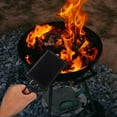 thumbnail image 4 of Niceauty 1Set Portable Black Stainless Steel Griddle Pan for Outdoor Barbecue Even Heating, 4 of 6