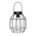 thumbnail image 2 of Mainstays 6.75" Black Metal Solar Powered Lantern with LED Bulb, 2 of 4