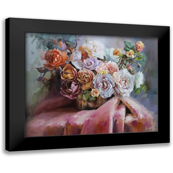 Rogozina, Svetlana 14x12 Black Modern Framed Museum Art Print Titled - Bouquet of Aromat Roses