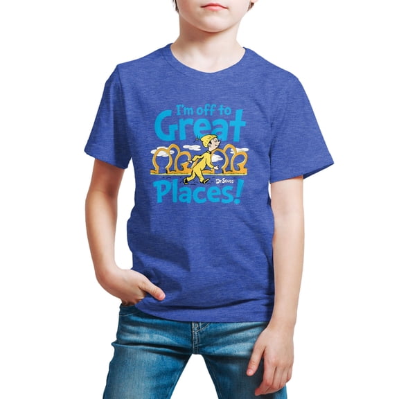Dr. Seuss - I'm Off To Great Places Short Sleeve Graphic T-Shirt
