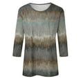 thumbnail image 5 of kytmyeq Women's Casual 3/4 Sleeve T-Shirts o- Neck Tops, 5 of 5