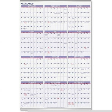 AT-A-GLANCE 2024 Daily Wall Calendar Refill, Large 8.5 x 8, for Today ...