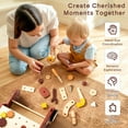 thumbnail image 3 of 2-in-1 Wooden Baby Walker with 40 PCS Tool Toys – Baby Push Walker for 6-12 Months, Activity Center for Toddlers Aged 1-3 Years, Montessori Toy for Boys and Girls (Red), 3 of 7