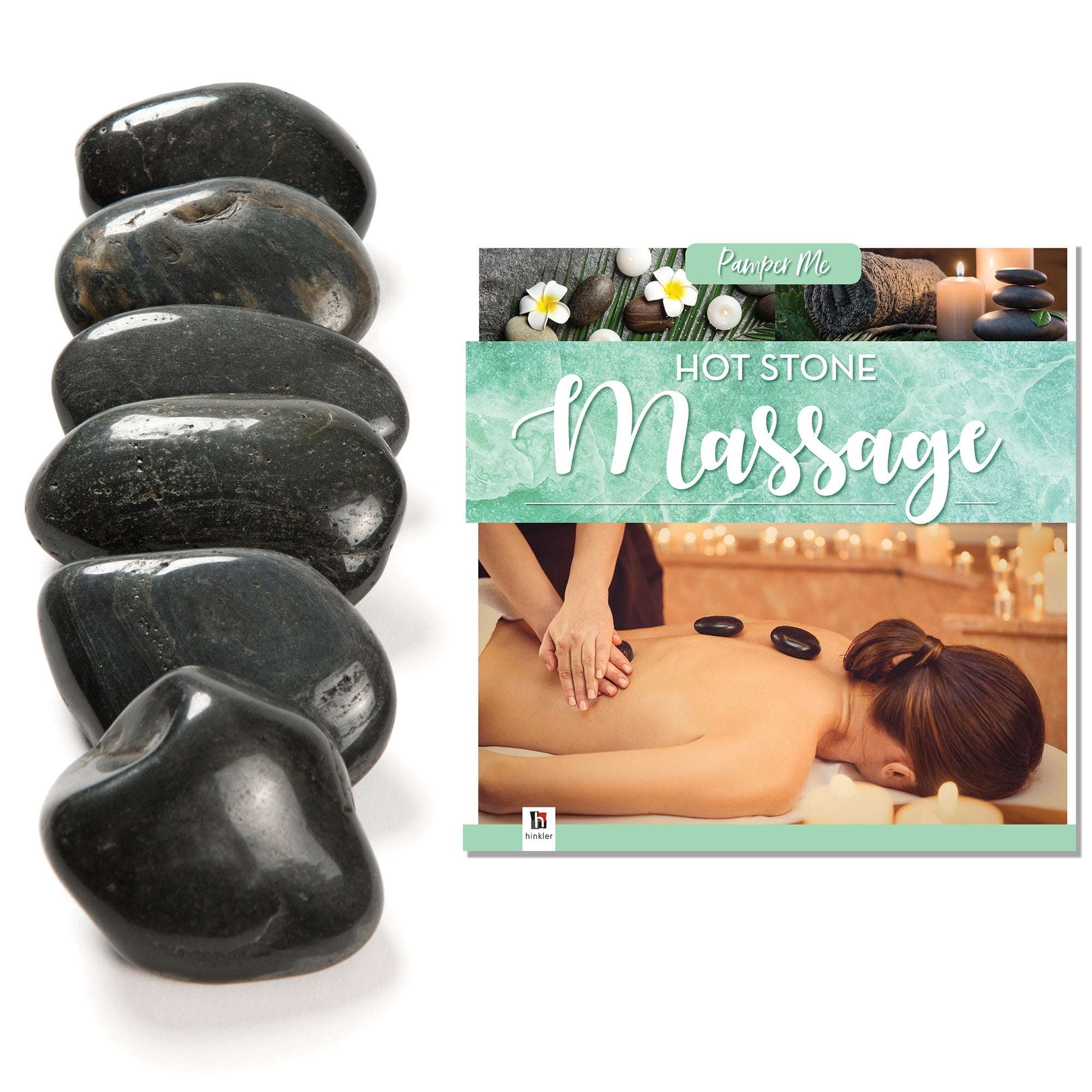 Pamper Me - Hot Stone Massage Box Set: Lifestyle and Health for Adults - Mental Health and Self Care Essentials