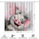 thumbnail image 2 of Juego de 4 cortinas de ducha Moana con alfombrillas antideslizantes, tapa de inodoro y alfombrilla de baño, cortina de ducha impermeable con decoración de dibujos animados para baño con 12 ganchos,, 2 of 8