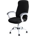 thumbnail image 1 of LAICAIW Office Chair Cover Water Resistant Black Stretch Jacquard Computer Chair Slipcover for Armrest Chairs L, 1 of 7