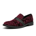thumbnail image 1 of Bruno Marc Men's Fashion Dress Tuxedo Shoe Slip-on Classic Patent Leather Loafers SBOX227M RED WINE Size 9.5, 1 of 5