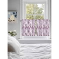 thumbnail image 3 of Purple Weeping Eucalyptus 2 Panel Kitchen Curtains for Small Windows, Spring Summer Farmhouse Leaves Bathroom Tier Curtain, Short Window Treatment for Bedroom/Living Room 55"x24", 3 of 6