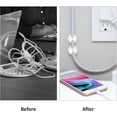 thumbnail image 4 of Cord Holder Cable Clips, 20PCS Black Adhesive Cord Organizer Charger Holder Wire Management Keeper for Nightstand, Desk, Office or Mouse, 4 of 7