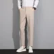 thumbnail image 2 of Pantalones de trabajo drapeados para hombre, pantalones de traje de oficina rectos y fluidos para hombre, ropa vintage, ropa de estilo coreano, moda de verano 2024 fina, 2 of 5