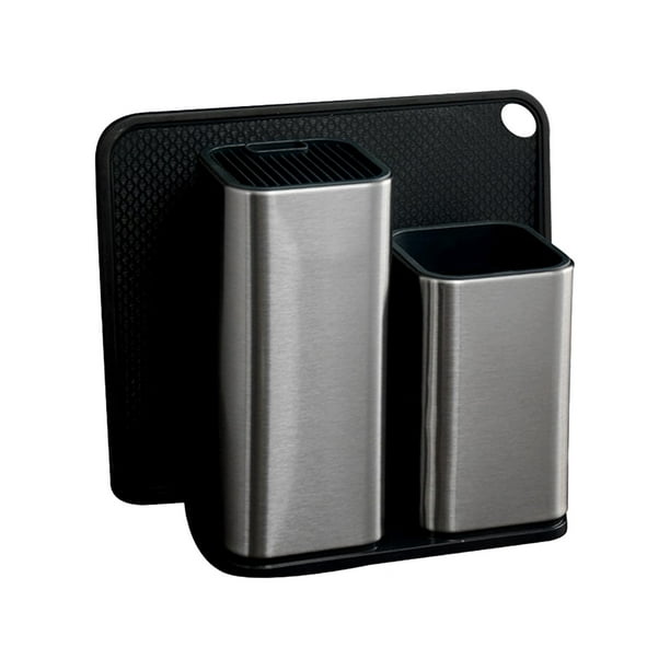 Soporte para cuchillos de acero inoxidable, soporte para cuchillos, almacenamiento de cuchillos, bloque de cocina, herramientas para el hogar Estilo 3