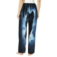 thumbnail image 3 of Bingfone Pajamas For Women,Night Scene Of Wolves Pajama Pants With Pockets-X-Large, 3 of 9