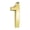 B, variant on Gold Modern House Numbers 0-9 Self-Adhesive Metal Mailbox Address Sign for Door, 1 Count