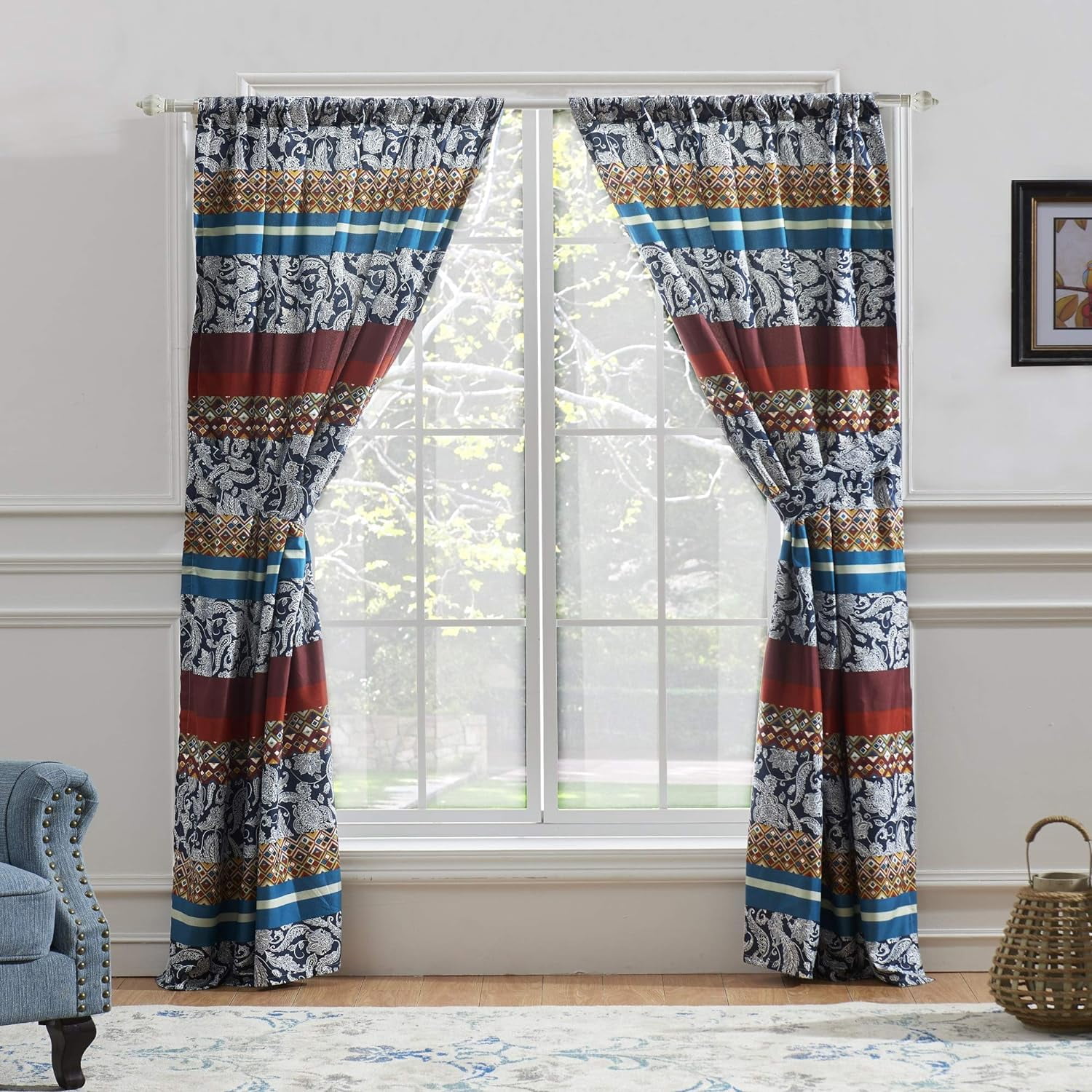Global Trends Veneto Curtain Panels, Set of 2