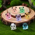 thumbnail image 2 of 28 minifiguras de panda. Decoraciones de panda diminutas que brillan en la oscuridad. Adornos de micropaisaje., 2 of 7